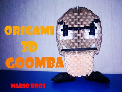 Origami 3D Goomba de Mario Bros