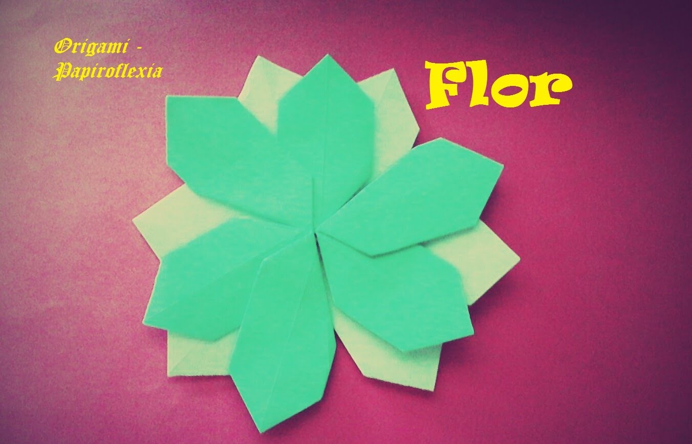 Origami - Papiroflexia. Flor muy sencilla y rápida de hacer