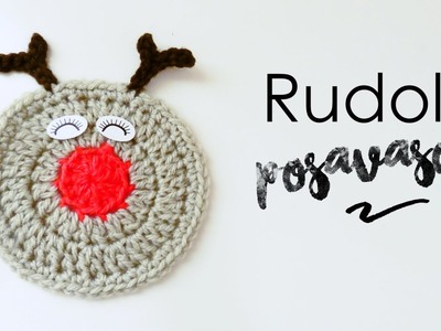Posavasos de Rudolf el Reno a Crochet