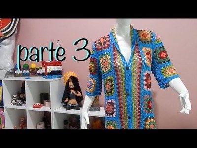 Suéter Abrigo Granny parte 3 #Ganchillo #Crochet Sweater #Diy