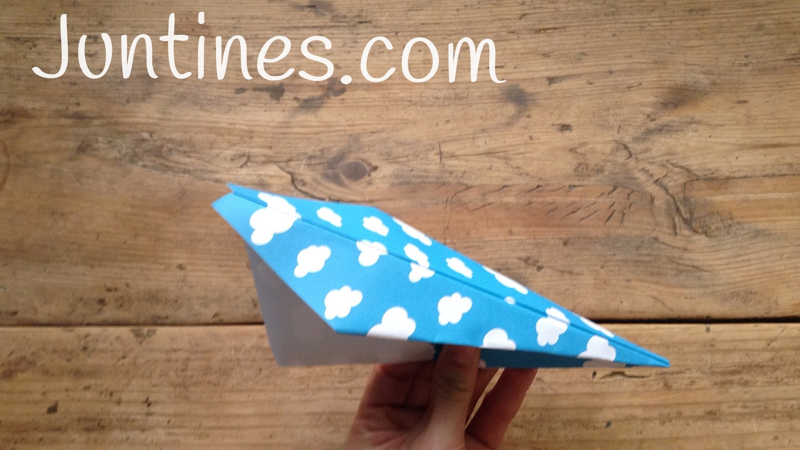 Avión de papel fácil - Origami para niños