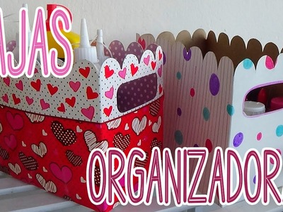 Cajas organizadoras de cartón decoradas - Candy Bu