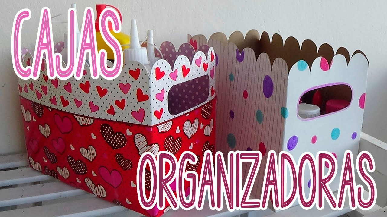 Cajas organizadoras de cartón decoradas - Candy Bu