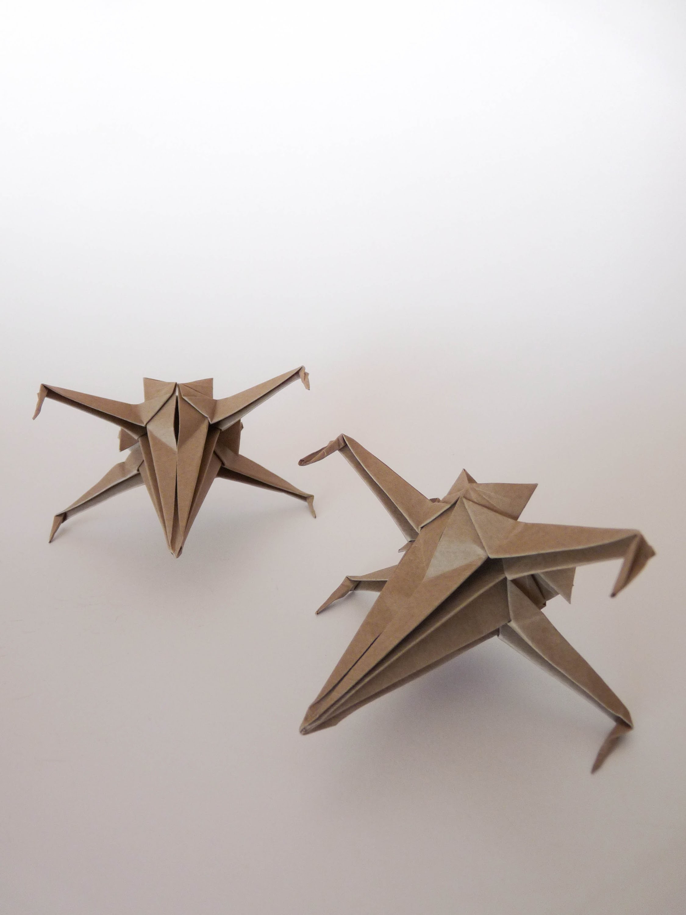 Como hacer una nave de star wars de origami (origami X-wing)