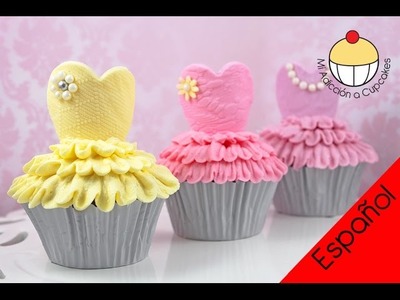 Cupcakes de Bailarinas - ¡Haz Cupcakes de Ballet Tutu con Mi Adicción a Cupcakes!
