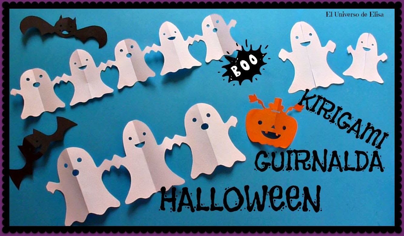 Decora tu Cuarto en Halloween con Fantasmas de Papel, Decoración Halloween - Día de los Muertos