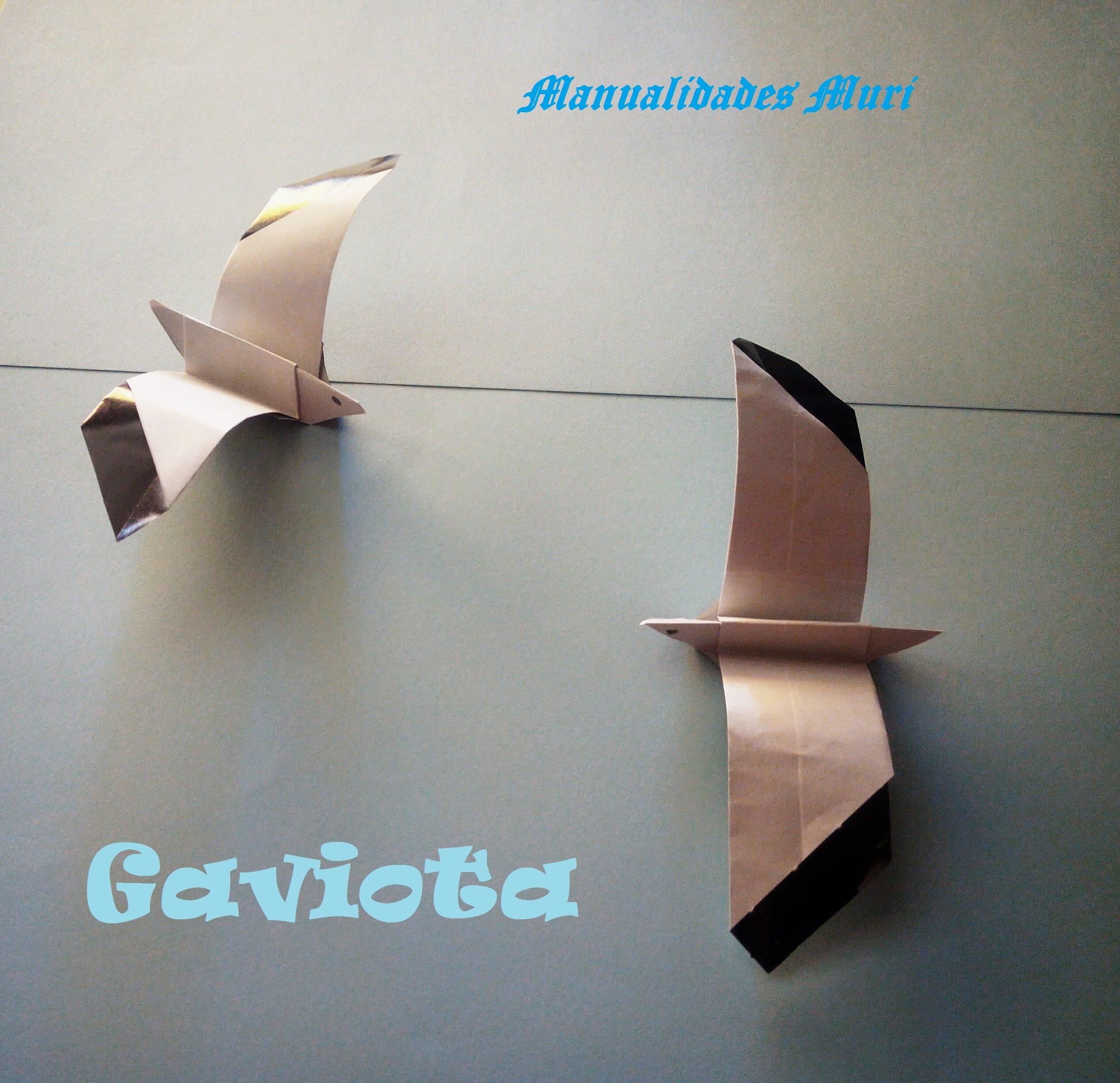 Origami - Papiroflexia. Gaviota de papel, muy fácil