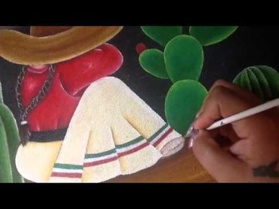 Pintura en tela Indigena # 4 cony