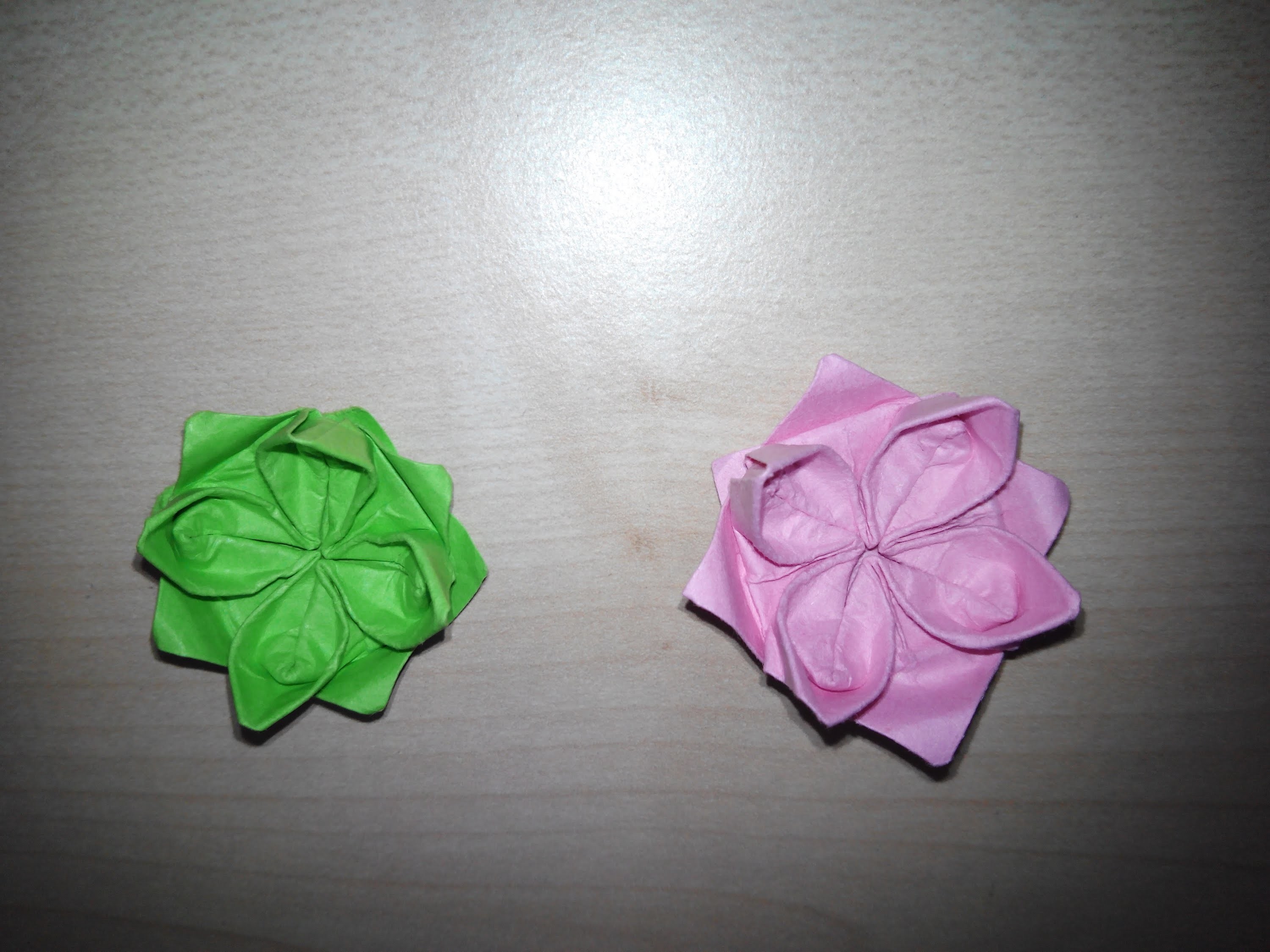 Como hacer una flor de loto Origami3