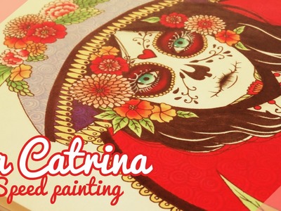 ♡ La Catrina ♡. Speed painting. Painting process By Piyoasdf