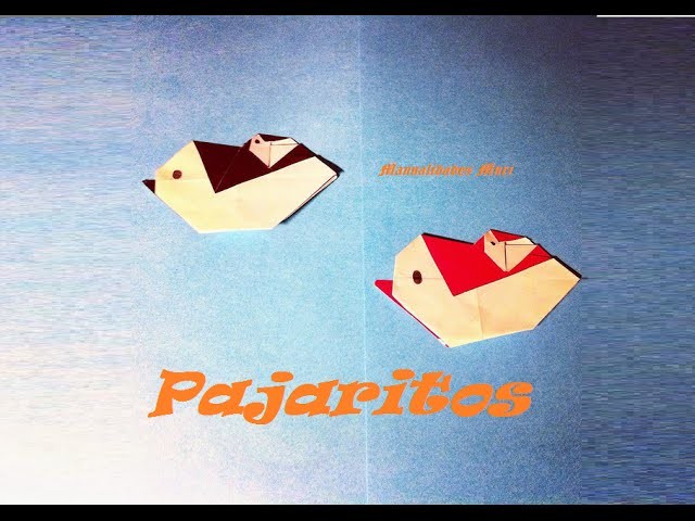 Origami - Papiroflexia. Pájaro mamá con su bebé