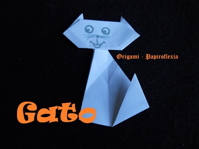 Origami - Papiroflexia. Tutorial: Gato, muy fácil y rápido