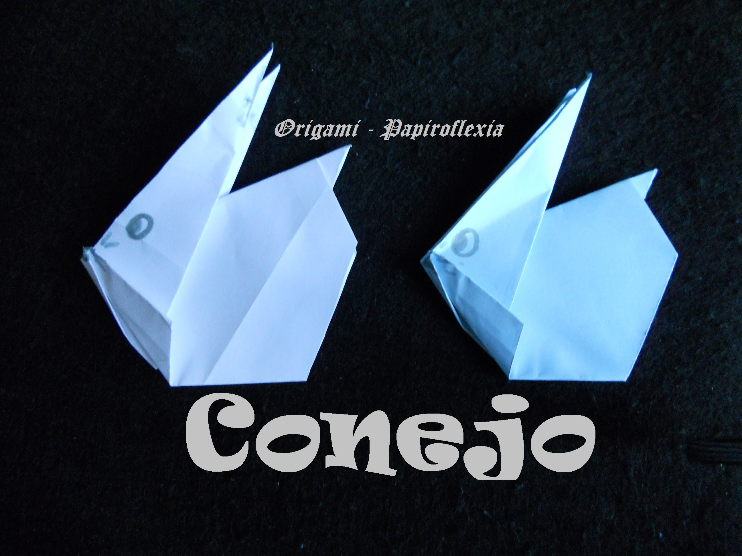 Origami - Papiroflexia. Tutorial: Conejo, fácil y rápido