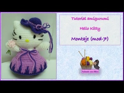 Tutorial amigurumi Hello Kitty - Montaje (mod-7)