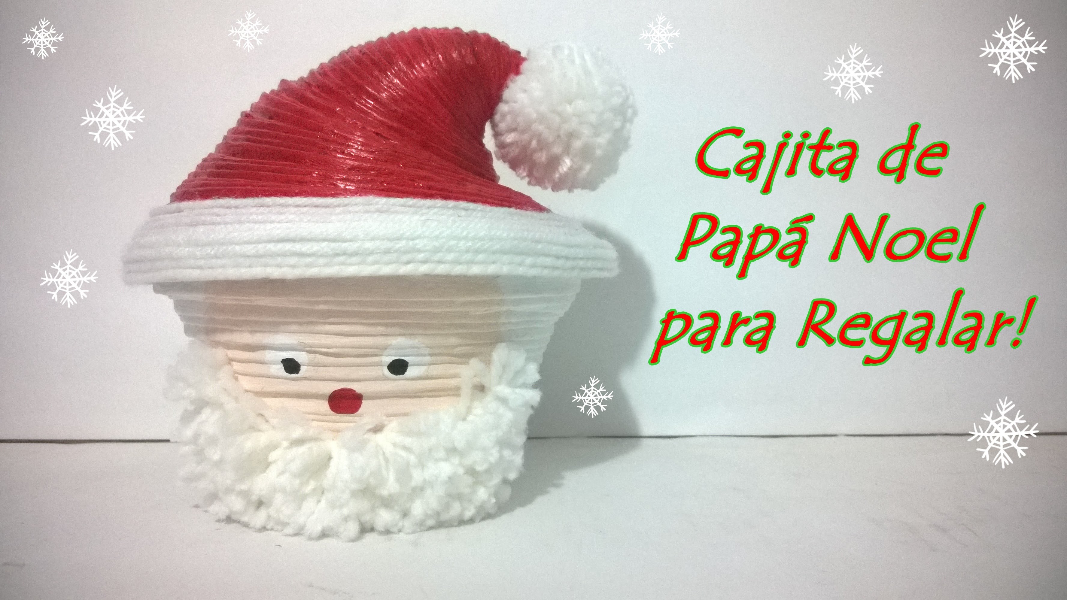 Cajita de Papa Noel para regalar! - Aprende a hacer esta bella cajita para dársela a tus  amigos!