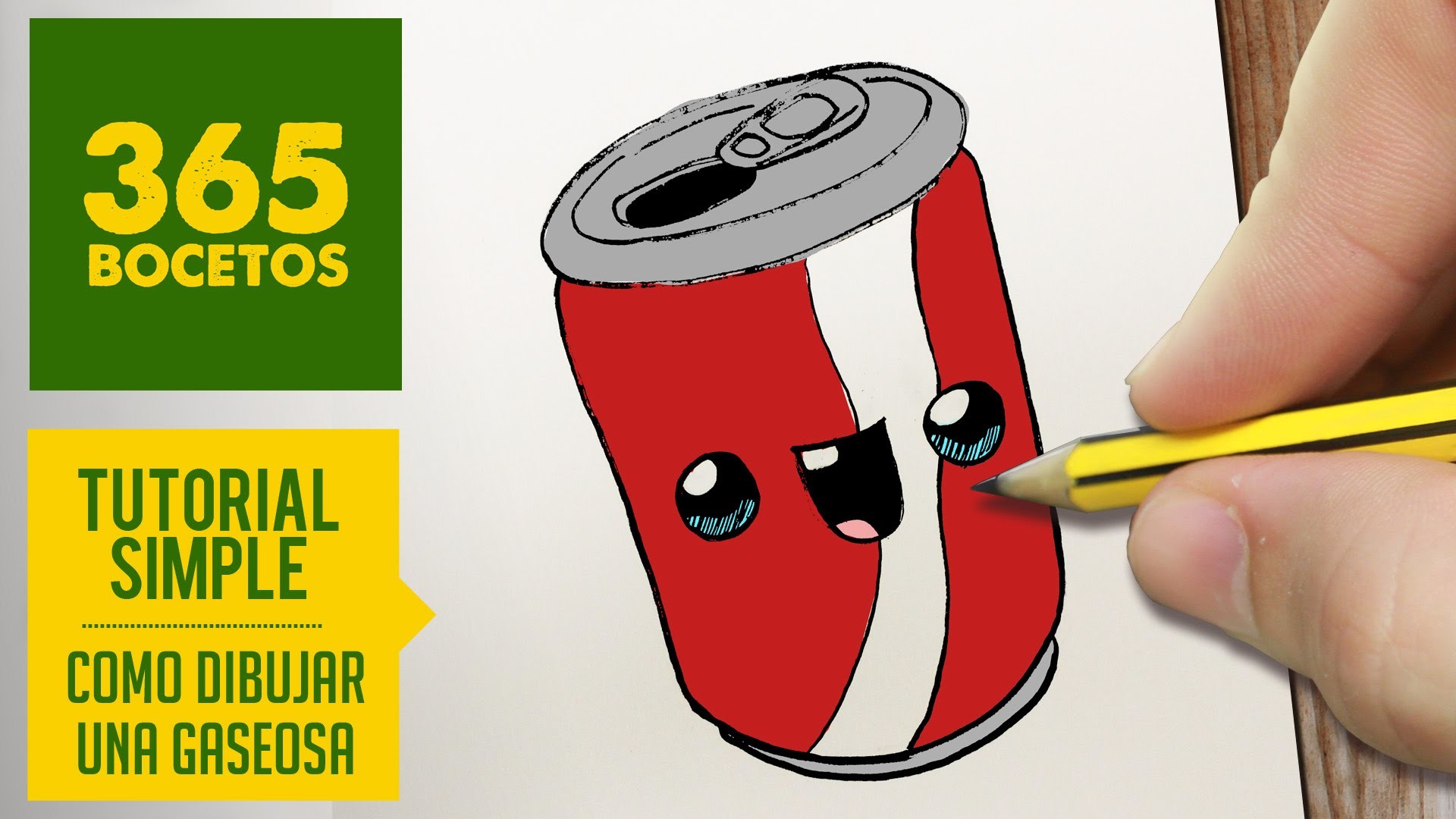COMO DIBUJAR UNA GASEOSA KAWAII PASO A PASO - Dibujos kawaii faciles - How to draw a soda can