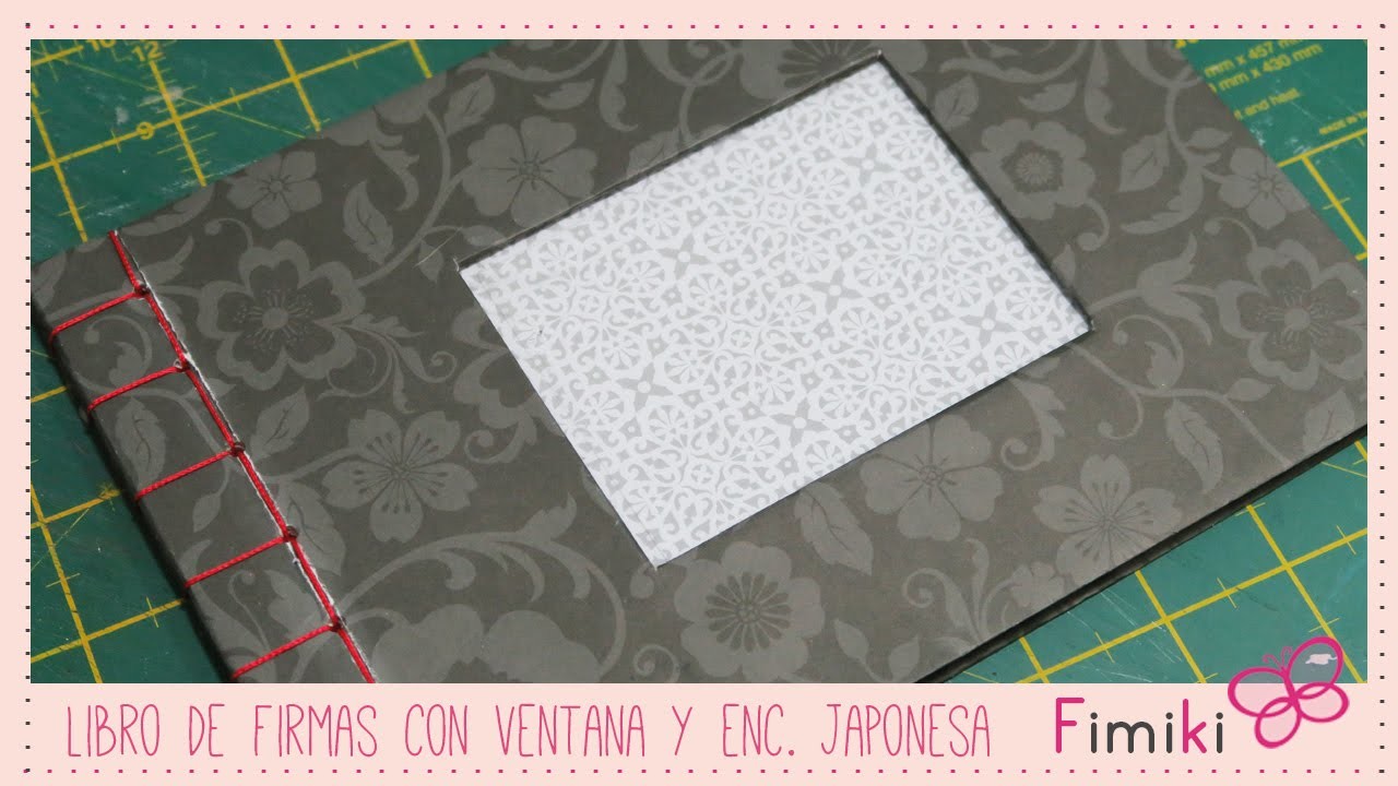 Dt Kiwi & Co - Libro de firmas con ventana y encuadernación japonesa