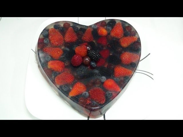 GELATINA FRUTOS DEL BOSQUE - JELLY HEART OF BERRIES angycrisjavi