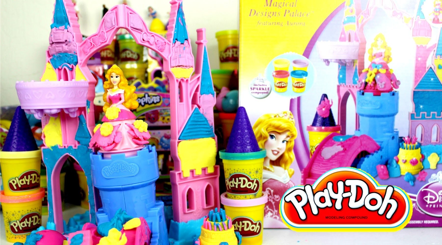Plastilina Play Doh Magical Desig Palace+ Ft Princesa Aurora| Videos de Play-Doh
