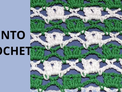 Punto Fantasia N° 65 en tejido crochet tutorial paso a paso.