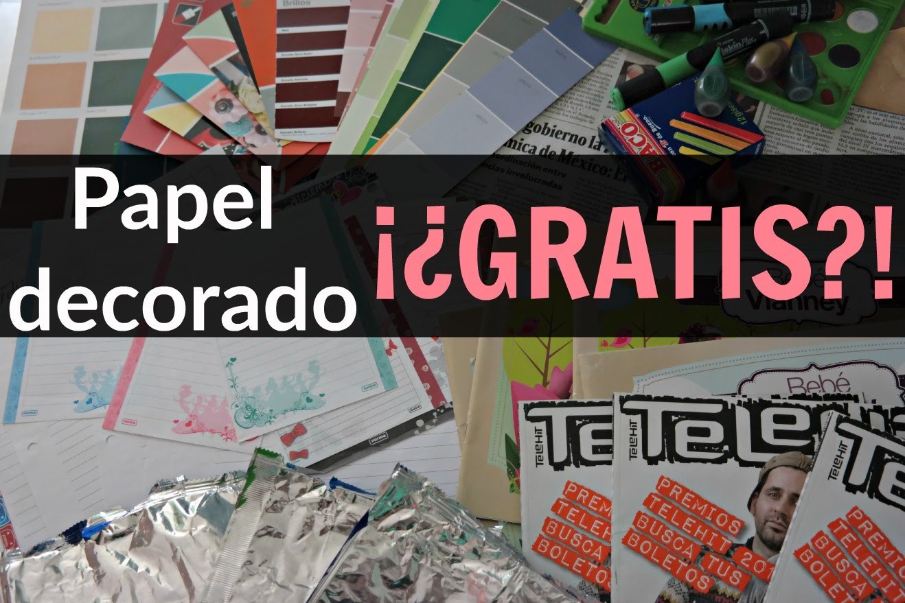 Reemplaza papel Decorado por materiales muy baratos ♥ Momento Crafter #1