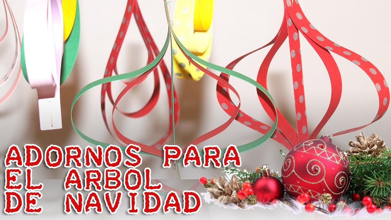 DIY - Adornos súper fáciles para el arbol de navidad - Christmas ornaments really easy
