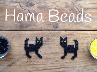 Gato de hama beads para Halloween