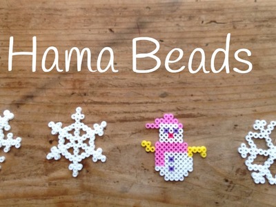 Hama beads navidad, muñeco de nieve - hama bead snowman