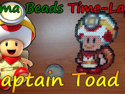 Hama Beads Time Lapse - Captain Toad
