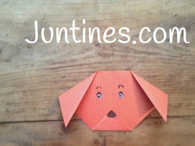 Perro de Origami  para niños fácil