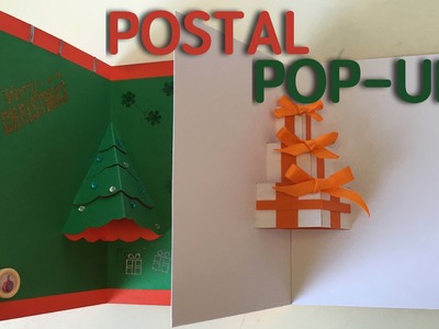 Postal pop-up de abeto