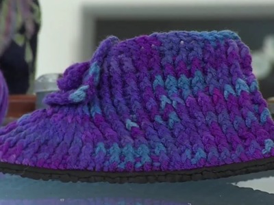 Como hacer Zapatos de Lana en Croché - Hogar Tv  por Juan Gonzalo Angel
