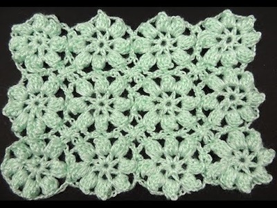 Crochet : Flores en Relieve Continuas