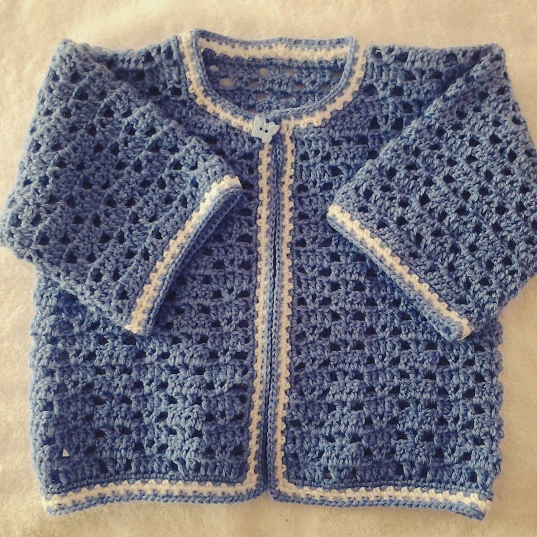 Jersey o chambrita de bebe a crochet #tutorial #DIY 2 parte