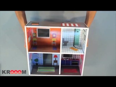 Juguete educativo casa de muñecas de cartón Murielle