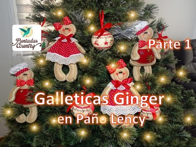 Parte 1 Galleticas Ginger en Paño Lency