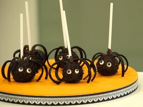 Recetas para Halloween: cake pops de araña