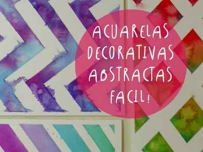 Acuarelas decorativas con cinta de papel (cinta de enmascarar) by ART TV (ESPAÑOL)