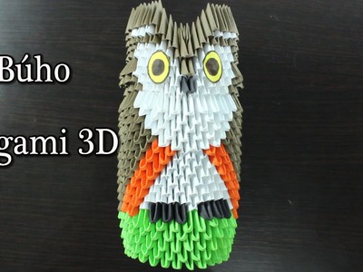 Búho. Owl Origami 3D TUTORIAL