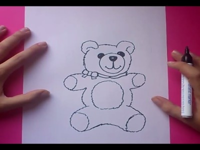 Como dibujar un oso de peluche paso a paso 6 | How to draw a teddy bear 6