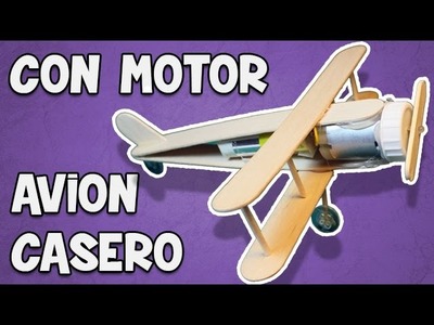 Cómo Hacer un Avión Eléctrico Casero de Juguete de Madera con Motor