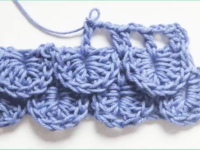 Cómo tejer el punto cocodrilo al crochet
