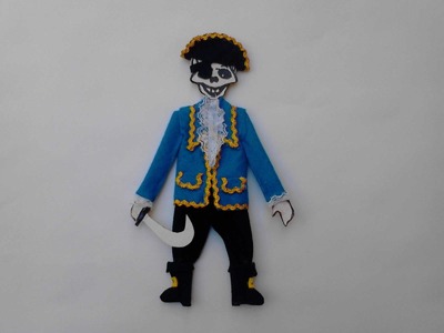 Como vestir calavera o esqueleto de papel   pirata