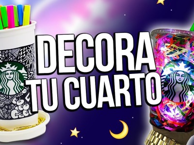 ★ DECORA TU CUARTO estilo STARBUCKS ★ RECICLA!