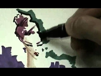 Eduardo Fossa, Ilustraciones,Tecnica Plumon Marker