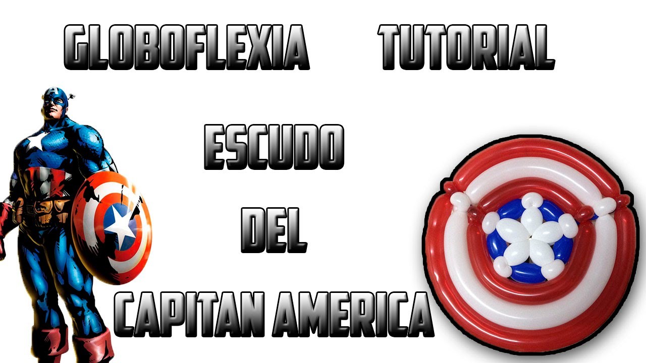 Globoflexia Tutorial Escudo del CA - Balloon Captain America shield