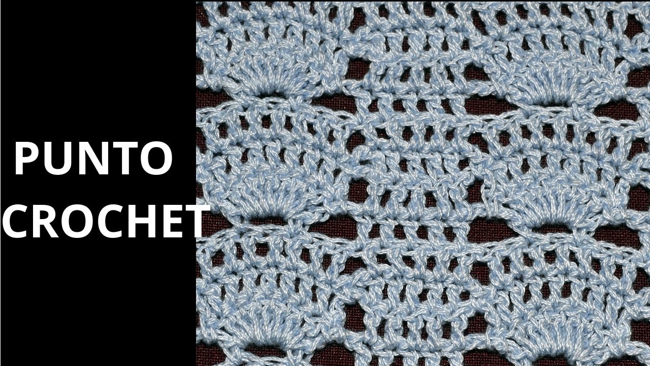 Punto Fantasía N° 66 en tejido crochet tutorial paso a paso.