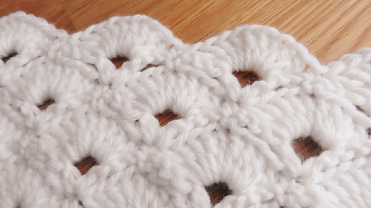 Bufanda de Abanicos a Crochet
