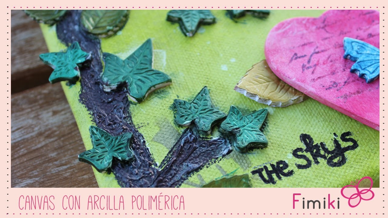 Canvas con arcilla polimérica