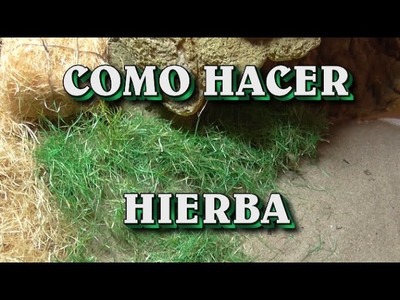 COMO HACER MUSGO, HIERBA, PAJA PARA EL BELEN - MOSS, GRASS, STRAW FOR BELEN